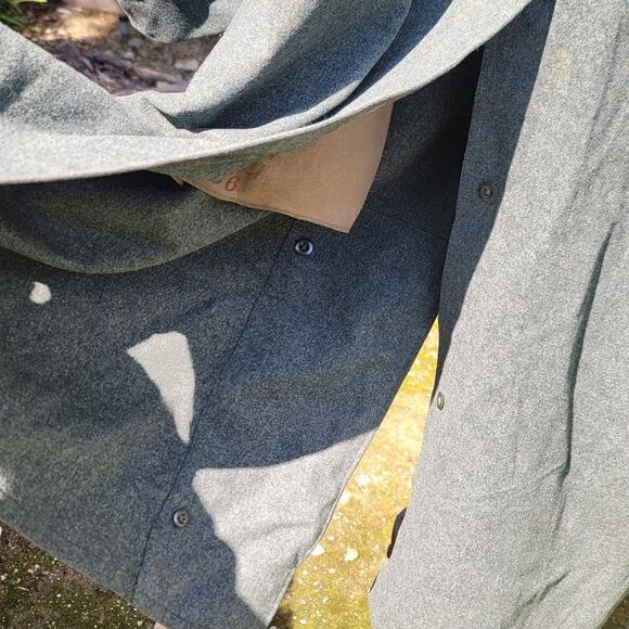 Vtg Swiss Army Military Wool Overcoat - Picture 9 of 10